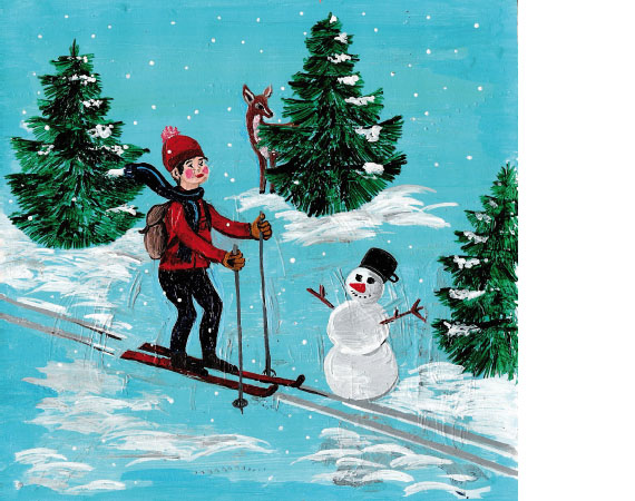 Skifahrer 